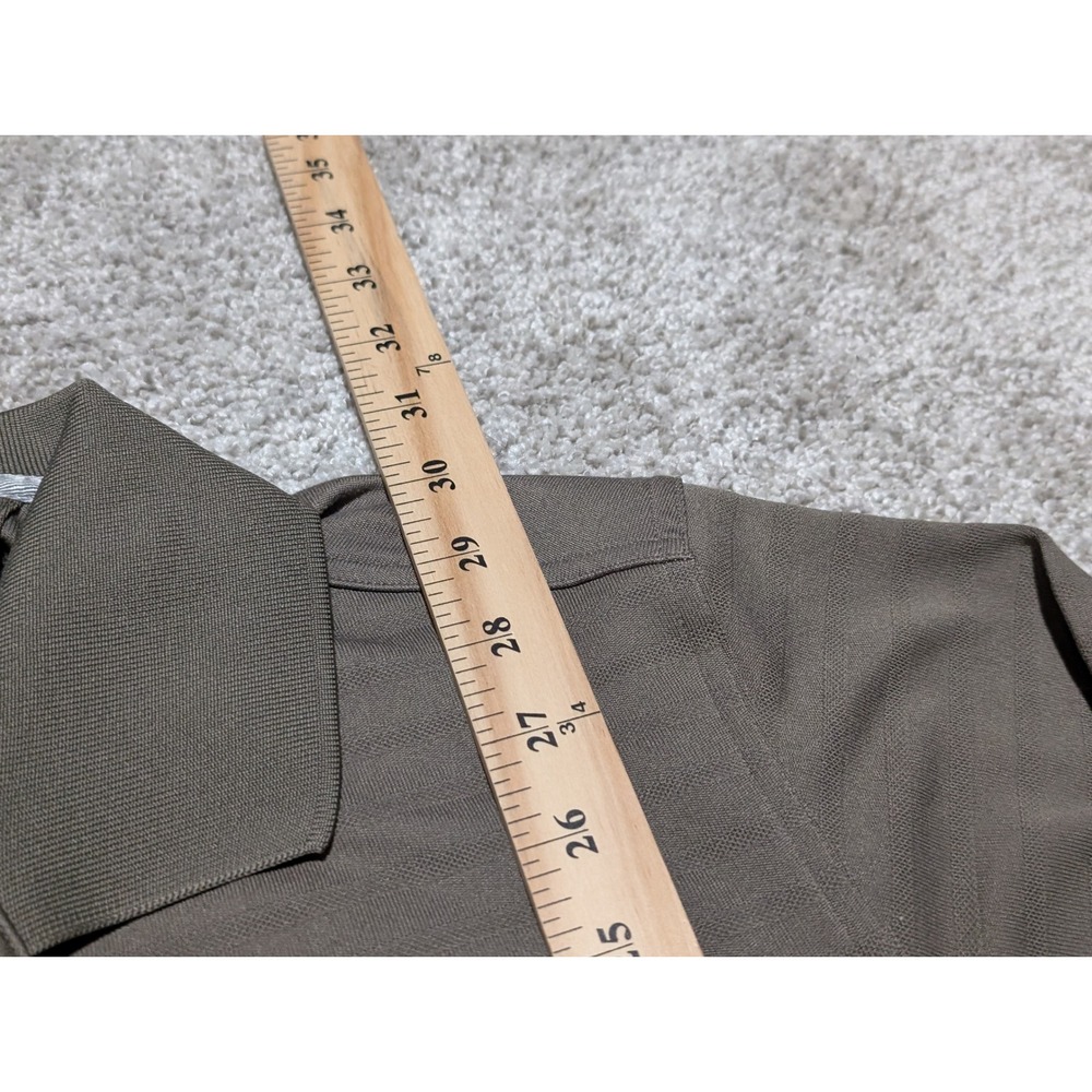 Adidas Green Bay Packers Long Sleeve Golf Polo Shirt Mens XL Brown Climalite - Picture 4 of 8